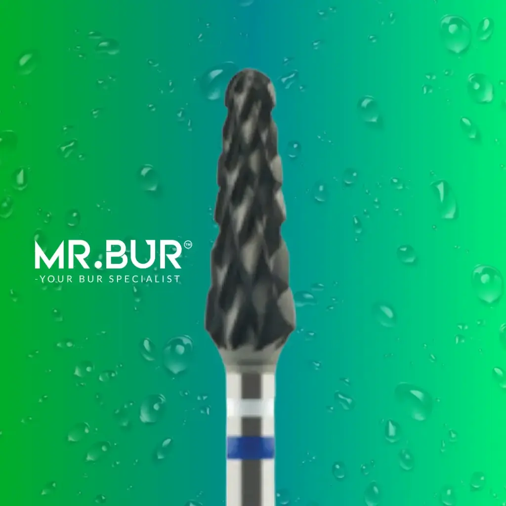 TUNGSTEN CARBIDE BUR FOR CVD COATING - CROSS CUT STANDARD