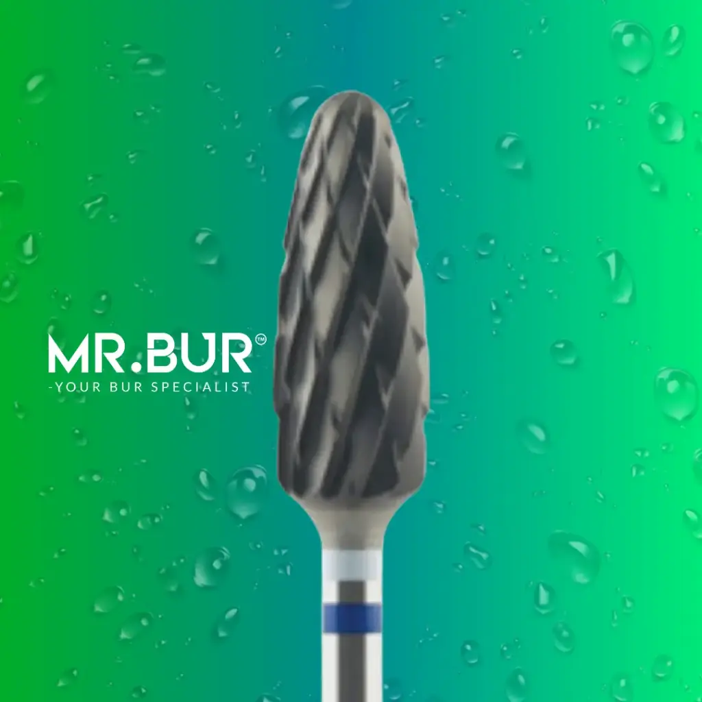 TUNGSTEN CARBIDE BUR FOR CVD COATING - CROSS CUT STANDARD