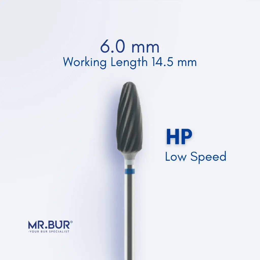 TUNGSTEN CARBIDE BUR FOR CVD COATING - PLAIN CUT STANDARD