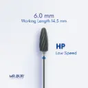 TUNGSTEN CARBIDE BUR FOR CVD COATING - PLAIN CUT STANDARD