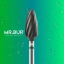TUNGSTEN CARBIDE BUR FOR FOR CVD COATING - PLAIN CUT COARSE