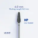 TUNGSTEN CARBIDE BUR FOR CVD COATING - PLAIN CUT COARSE