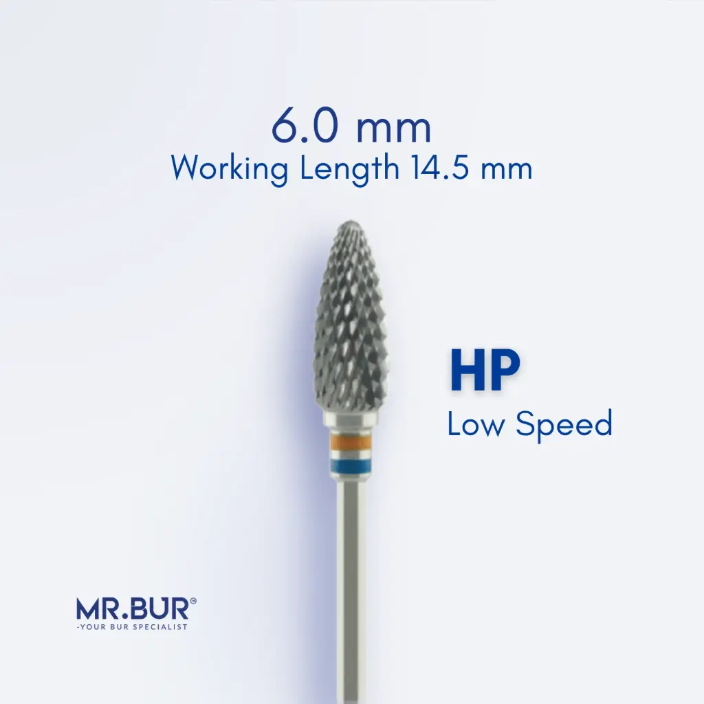 TUNGSTEN CARBIDE BUR FOR ACRYLIC RESIN - CROSS CUT STANDARD