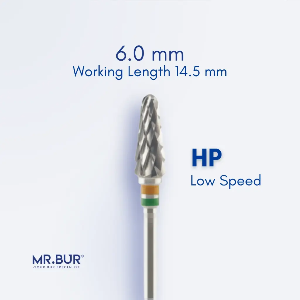 TUNGSTEN CARBIDE BUR FOR FOR ACRYLIC RESIN - CROSS CUT COARSE