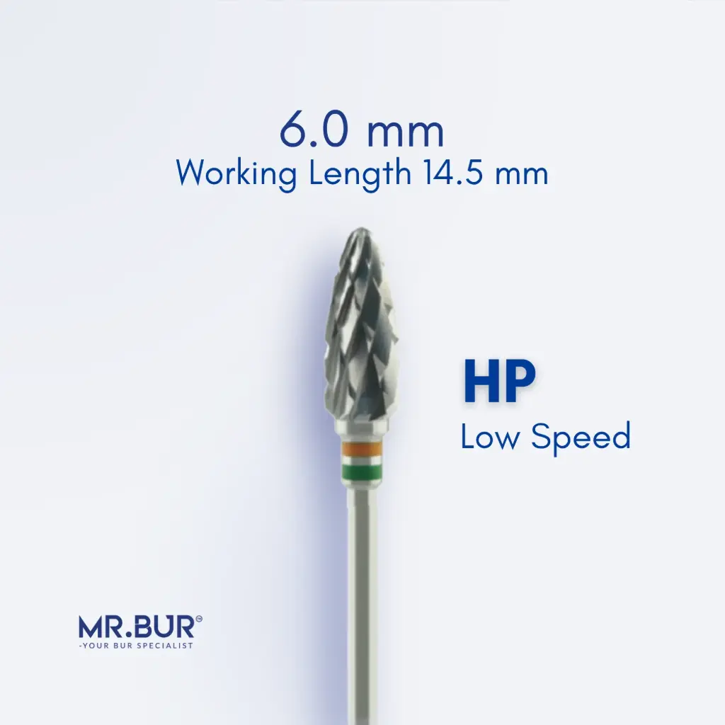 TUNGSTEN CARBIDE BUR FOR FOR ACRYLIC RESIN - CROSS CUT COARSE