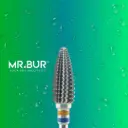 TUNGSTEN CARBIDE BUR FOR FOR ACRYLIC RESIN - STRAIGHT EDGE WITH SPIRAL CUT