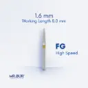 FG DIAMOND TAPER FLAT END - 847EF FG.016