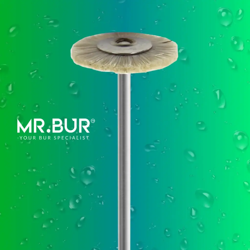 LAB POLISHING BRUSH WHEEL SHAPE (WHITE GOAT HAIR)