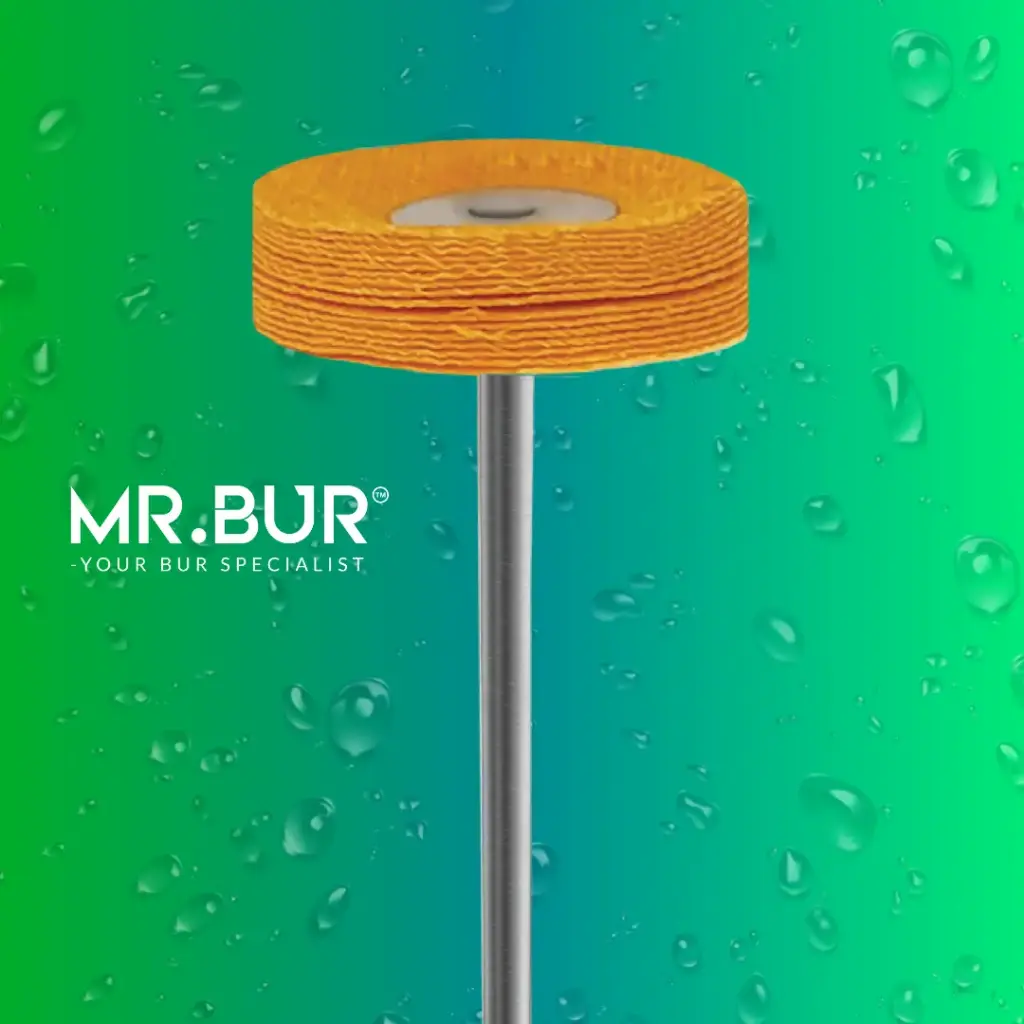 LAB POLISHING BRUSH WHEEL SHAPE (YELLOW)