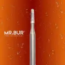 FG CARBIDE TAPER FLAT END CROSS CUT 