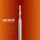 FG CARBIDE TAPER FLAT END CROSS CUT 