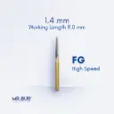 FG FINISHING CARBIDE TAPER FLAT END