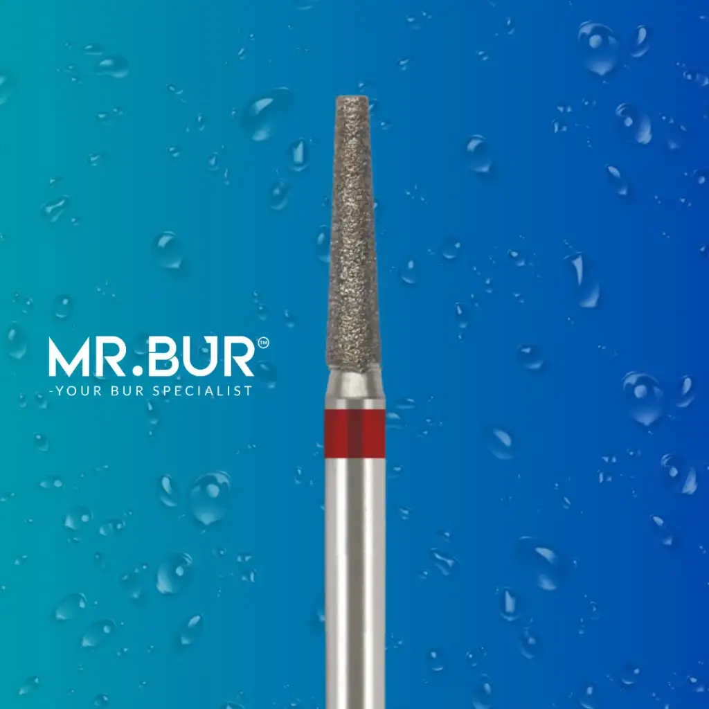 FG DIAMOND TAPER FLAT END FINE