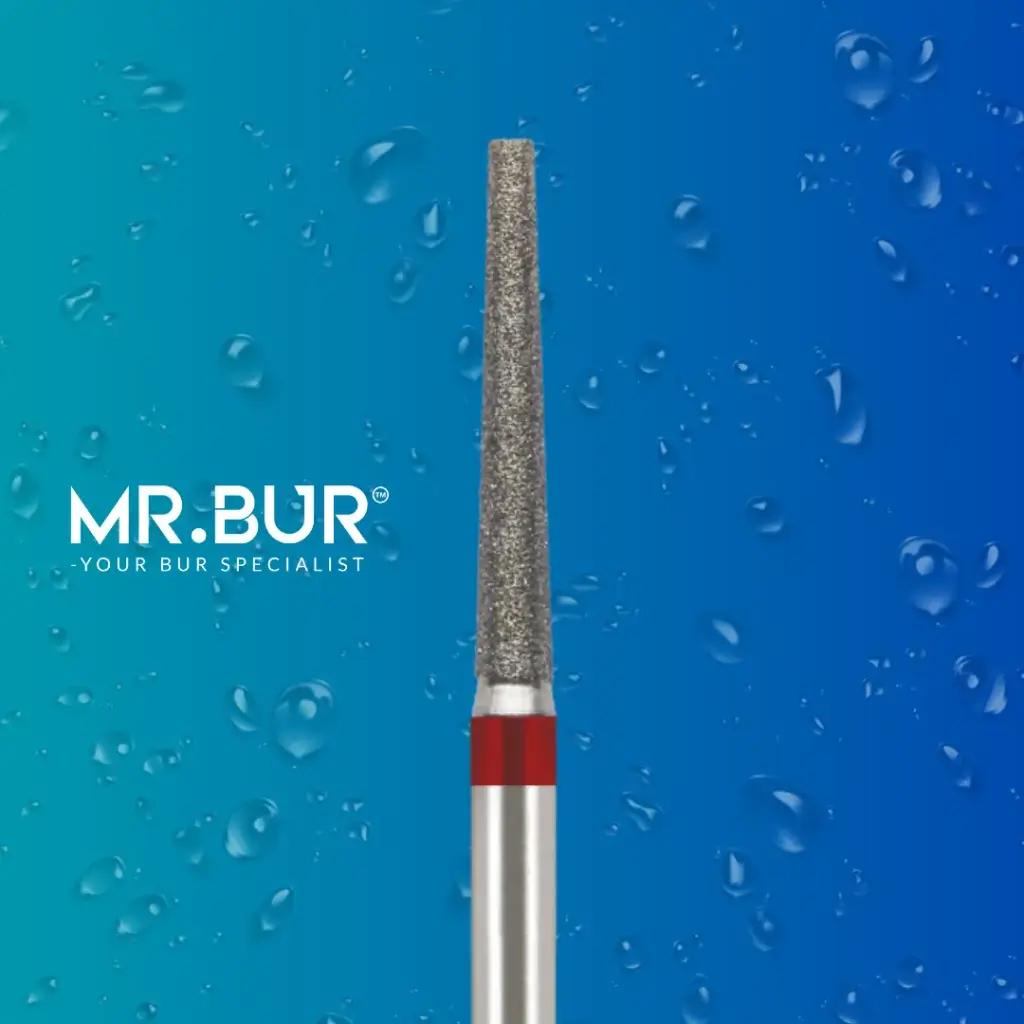 FG DIAMOND TAPER FLAT END FINE