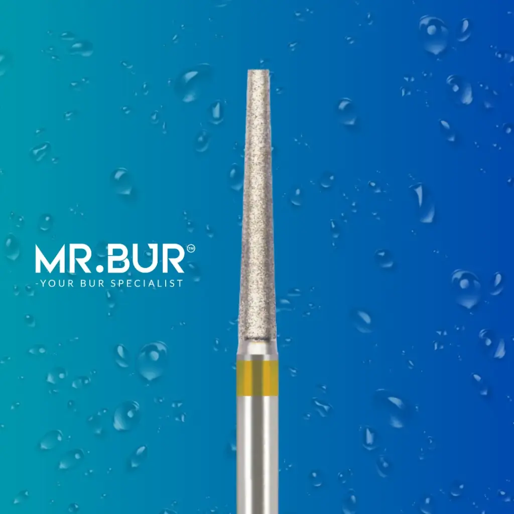 FG DIAMOND TAPER FLAT END SUPER FINE