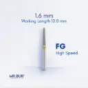 FG DIAMOND TAPER ROUND END SUPER FINE
