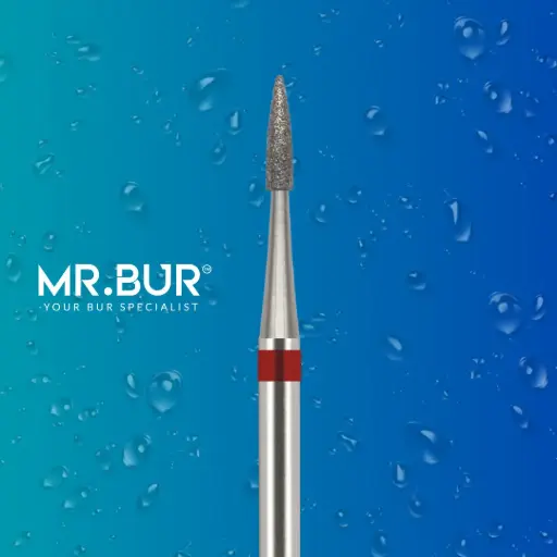 [DXF167] FG DIAMOND FLAME NEEDLE FINE