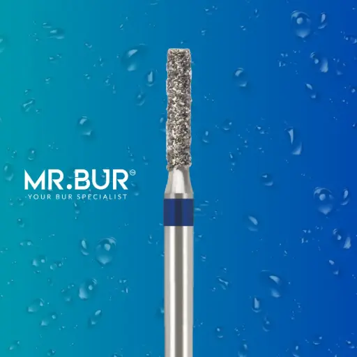 [86A BLUE] FG DIAMOND CYLINDER FLAT END (BLUE)