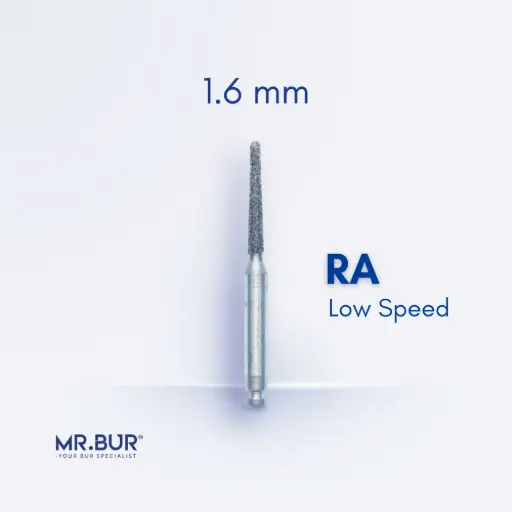 [R850/014] RA DIAMOND BUR TAPER ROUND END