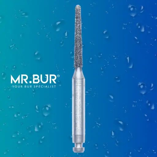 [R850/016] RA DIAMOND BUR TAPER ROUND END