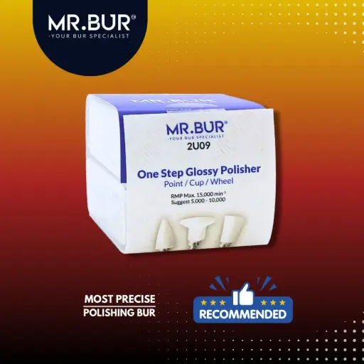 [2U09] SPECIALTY DENTAL POLISHER KIT - ONE STEP GLOSSY POLISHER 50PCS MIX