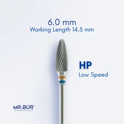 [TC125] TUNGSTEN CARBIDE BUR FOR ACRYLIC RESIN - PLAIN CUT STANDARD