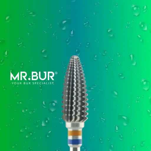 [TC126] TUNGSTEN CARBIDE BUR FOR FOR ACRYLIC RESIN - STRAIGHT EDGE WITH SPIRAL CUT