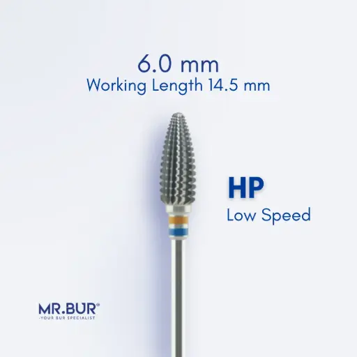 [TC126] TUNGSTEN CARBIDE BUR FOR FOR ACRYLIC RESIN - STRAIGHT EDGE WITH SPIRAL CUT