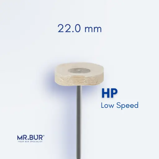 [01Q22] LAB POLISHING BRUSH WHEEL SHAPE (WHITE CLOTH)