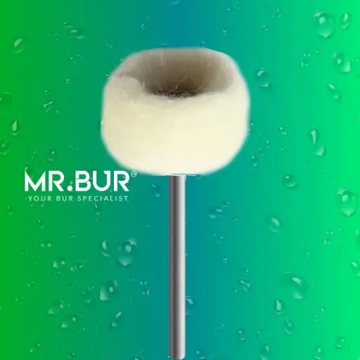 [01S22] LAB POLISHING BRUSH WHEEL SHAPE (WHITE/CASHMERE)