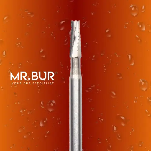 [702] FG CARBIDE TAPER FLAT END CROSS CUT 