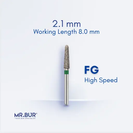 [37C] FG DIAMOND TAPER ROUND END