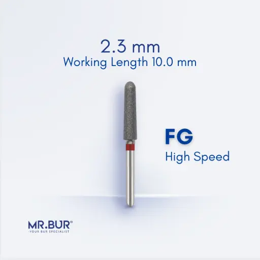 [76F] FG DIAMOND TAPER ROUND END FINE